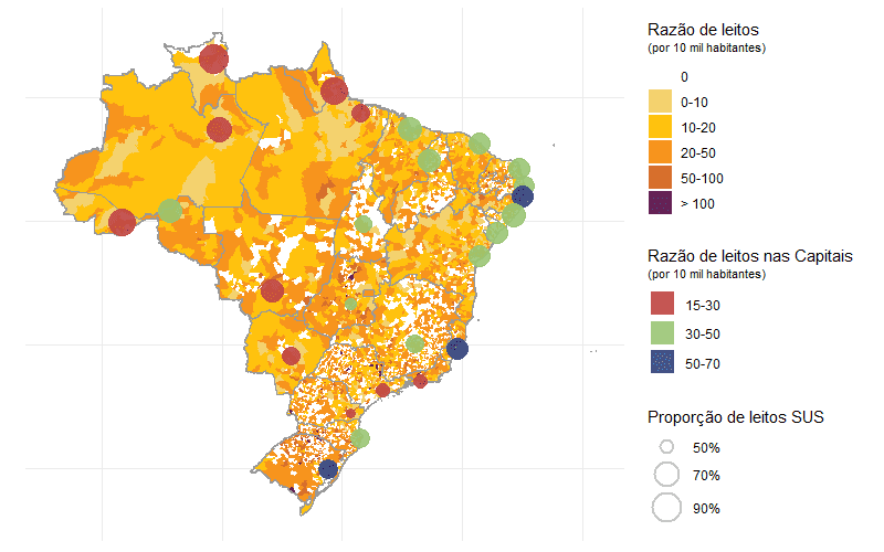 Manaus é a capital com o menor número de leitos hospitalares por habitantes do país, mostra estudo